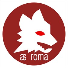 ADESIVO STICKER Roma Stemma Lupetto anni 80-91