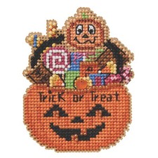 Candy Bucket Beaded Cross Stitch Kit Mill Hill 2025 Autumn Harvest MH182526