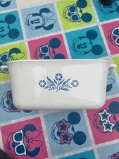 Vintage Corning Ware Blue Cornflower  CasseroleP-4-B 