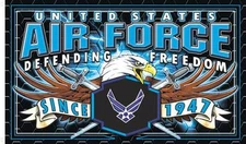 AIR FORCE  STRIKE FORCE 3 X 5 MILITARY FLAG wall banner #595 biker UNITED STATES