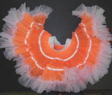 NWOT Ruffled Organdy PettiSkirt Hip Hop Dance FloOrange Girls Small petticoat
