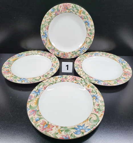8 Pc Royal Doulton Jacobean Dinner Salad Plates Set Vintage Everyday Floral Lot - Picture 9 of 24
