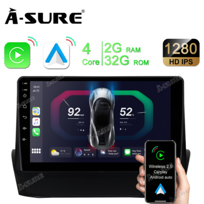 Wireless Carplay Android 13 Navi Radio DSP für Ford Fiesta bj. 2008-2016 2+32GB