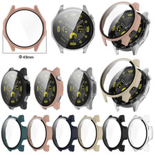 For Huawei Watch GT4 46mm Tempered Glass Screen Protector PC Case Cover Bumper