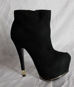 high heels plateau stiefeletten