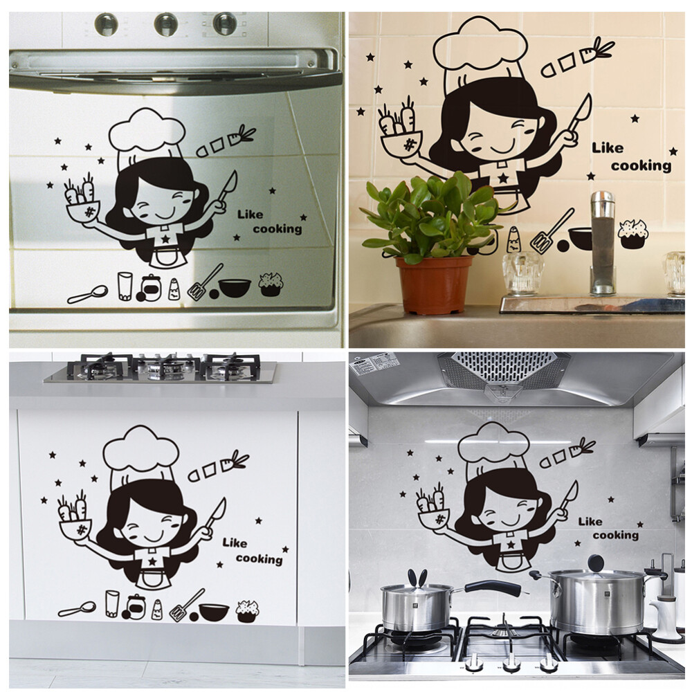 3Pcs Wall Stickers Kitchen Saying Stickers Removable Kitchen Wall
