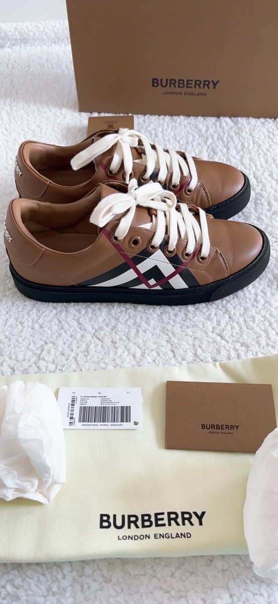 【送料&関税込】Burberry New Albridge - Sneaker With Vintage Burberry New Albridge Check Low-Top Sneakers | Neiman Marcus