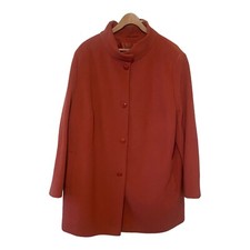 Basler Size 26 Pink Wool Cashmere Winter Mid Length Swing Coat Jacket Women Plus