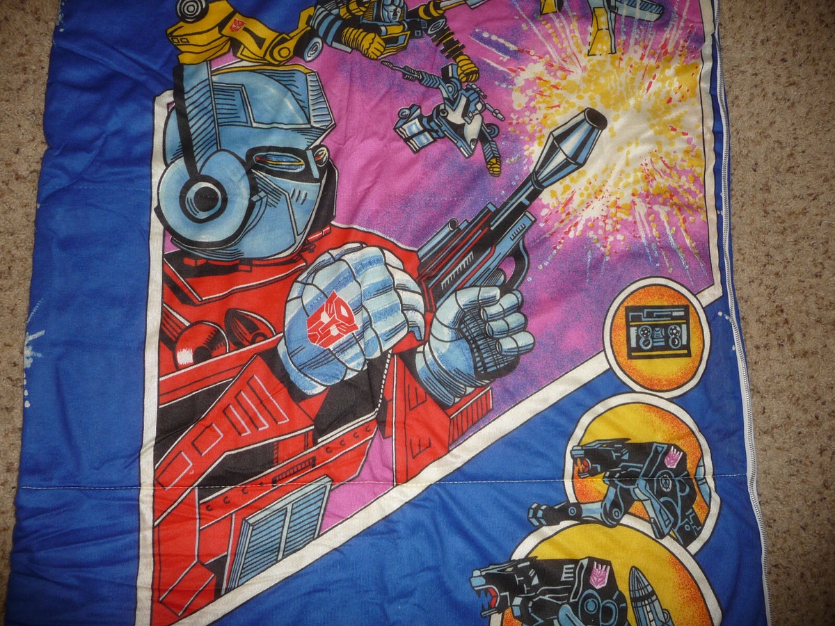 Sac De Couchage Enfant Transformers G1 Optimus Prime, 1984, Taille Twin, Excellent état