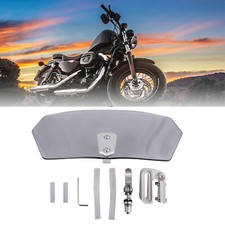 Einstellbare Windschutz Scheibe Spoiler Windabweiser Windschild Motorrad Clip-on