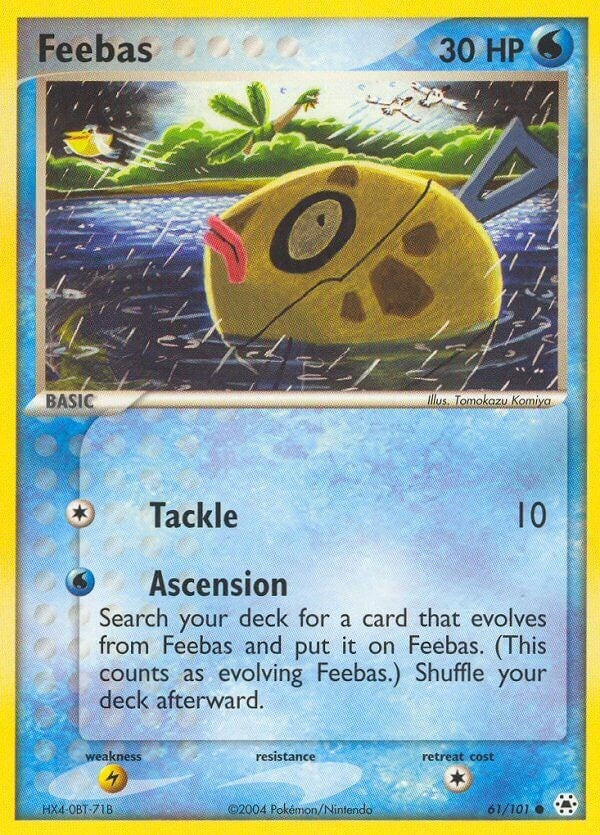 Reverse Holofoil - Feebas  - Hidden Legends - 61/101 / NM / English