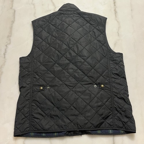 Polo Ralph Lauren Vest Mens Small Black Quilted Diamond Corduroy Trim Chore Coat - Picture 12 of 12