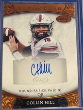 2021 SAGE Aspire Bronze AU #ASP-51 Collin Hill South Carolina Football Card I2