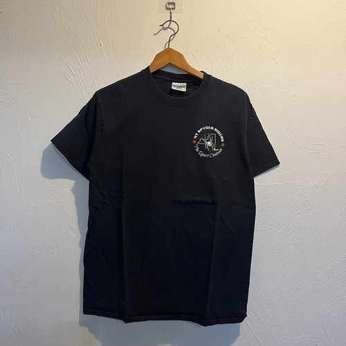 Vintage 2000s Boxy Faded Black Biker Graphic Tee - Bild 1 von 3