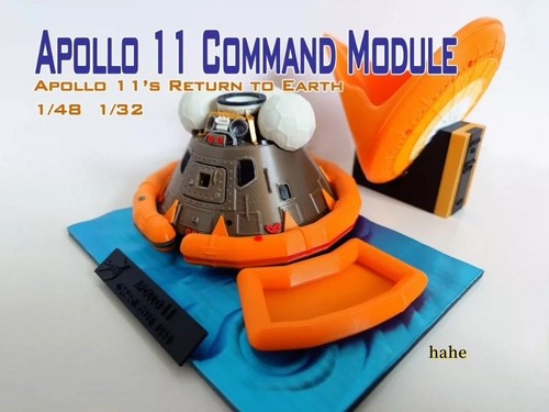 1:48 Scale Apollo Command Module Spacecraft 3D Prainted Finished Model ...