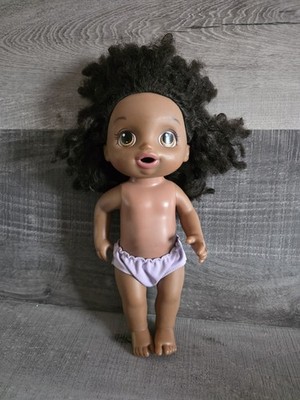 Hasbro Baby Alive African American Black Interactive Doll Go Bye Bye READ b219