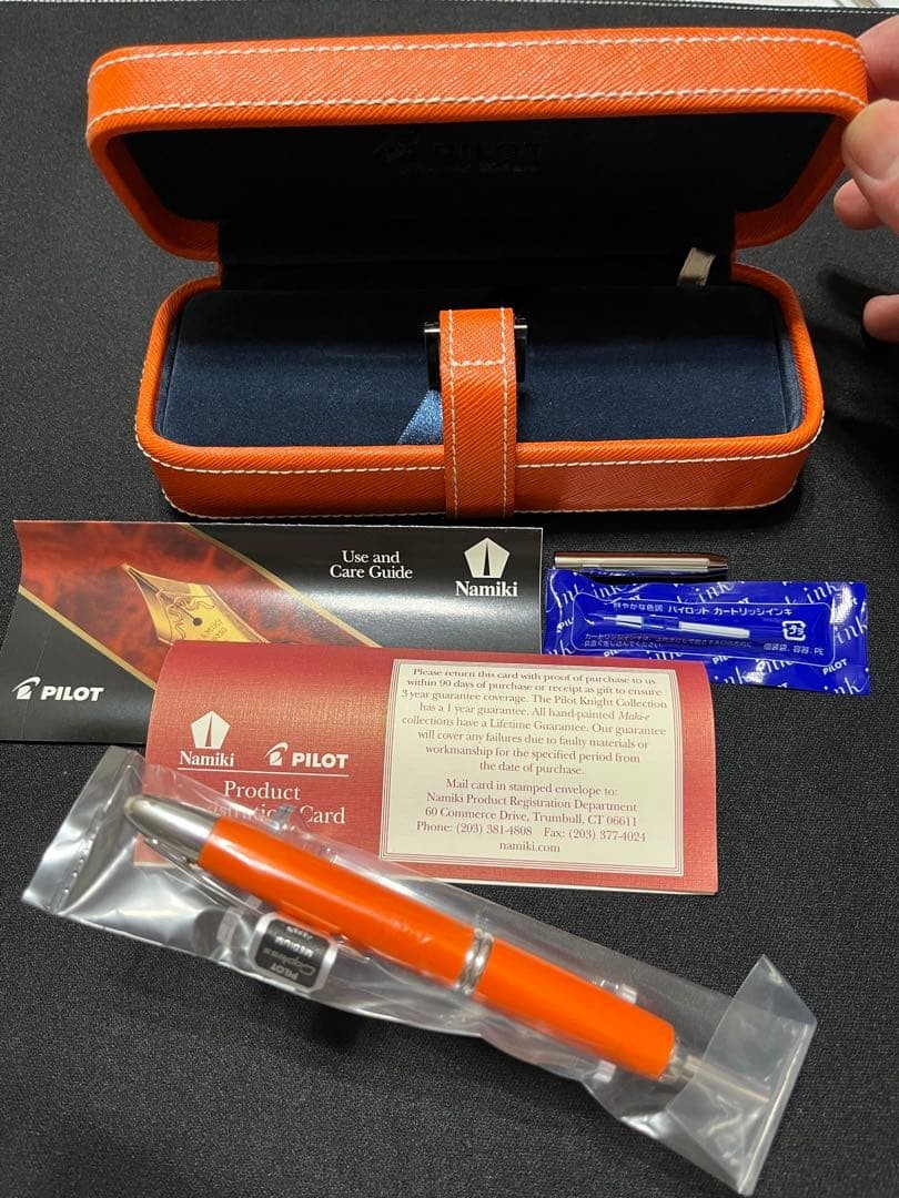 Pilot Capless Fountain Pen 2007 M Nib Orange Limited Edition Rare