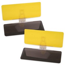 Car Sun Visor (Pack of 2), Tac Extension, 2 in 1 for Day and Night Yellow