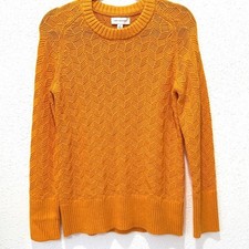 Free Assembly Vibrant Orange Crew Neck Sweater S