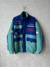 Vintage 90s Red Bull Sauber Petronas Formula 1 F-1 Racing Bomber Jacket Men’s L
