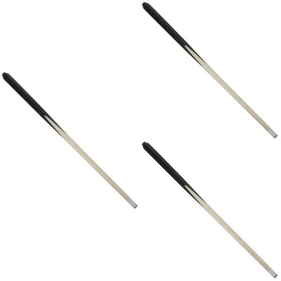 Set of 3 Shorty Pool Cue Stick to Play Billard for Kids Queue Childrens Cues