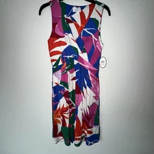 Soma Weekend Invisible Support Dress Ladies Size M Tropical Colorful New W/ Tag