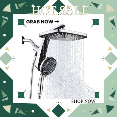 #ad High Pressure Rain Shower Head Combo Fixed Handheld 10 Spray Modes Magnetic Do $87.99