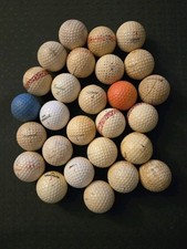 HUGE LOT of 27 VINTAGE/ANTIQUE Golf Balls 1960s Littler/Kent/Titleist/Finalist