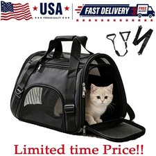 Pet Dog /Small Cat Carrier Soft Sided Comfort...