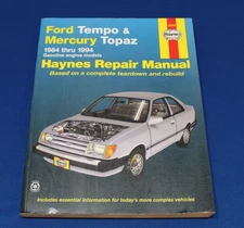 HAYNES Repair Manual # 36078 1984-1995 Ford Mercury Tempo Topaz Complete