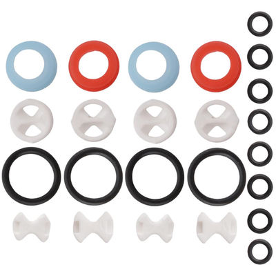 #ad 24 Pcs Pleochroic Faucet Washers Assortment Kit Silicon Washer Insert Turn Repl $11.29