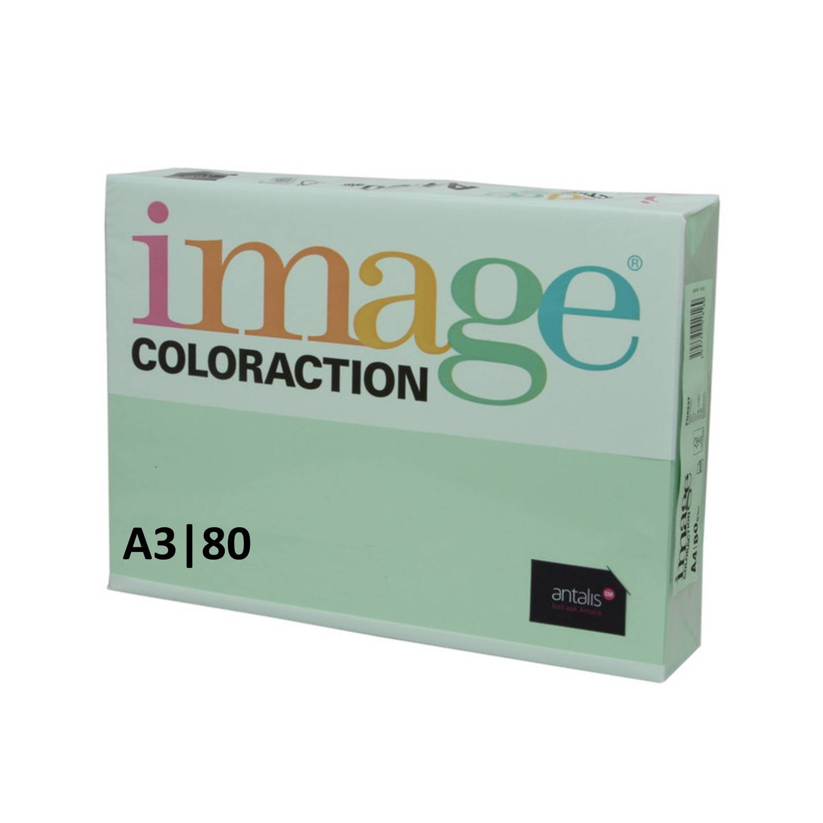 Image Coloraction A3 80gsm Copy Paper - 500 Sheets (1 Ream) Pastel Green Forest