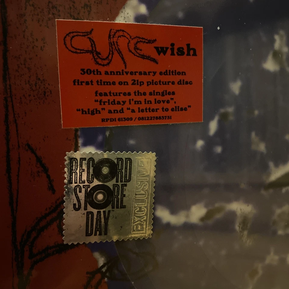 THE CURE - Wish (2LP Vinyl PICTURE DISC) RSD,Rare New Sealed 2022 - Image 2 of 3