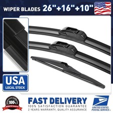 All Weather Windshield Wiper Blades 26 16 10 Front Left Front Right Rear