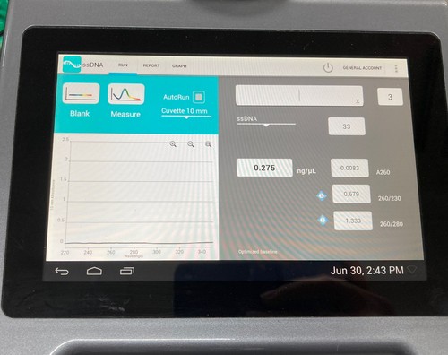 DENOVIX DS-11 PLUS SPECTROPHOTOMETER - PASSES SELF TESTS - Picture 12 of 13