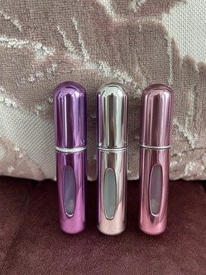 3Pc  -  1/2 oz Mini Refillable Travel Portable Perfume Atomizer Bottle Spray