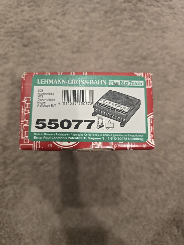 LGB 55077 G Scale MTS Display Module - NEW IN BOX/INCLUDES CABLES & USER MANUAL