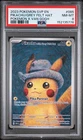 2023 POKEMON SVP EN-SV BLACK STAR PROMO #085 PIKACHU WITH GREY FELT HAT PSA 8