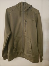 The North Face Mens Polyester Olive Green Full Zip Hoodie w/Pockets Size Small