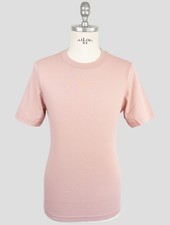 NEW GRAN SASSO PINK COTTON T-SHIRT US 38 - EU 48 G4S94