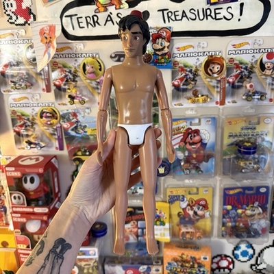 #ad Disney Store Classic Prince Aladdin 12quot; Articulated Poseable Arms Doll NUDE $15.00