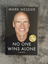MARK MESSIER Signed Copy Autograph Book No One Wins Alone Hardcover NHL