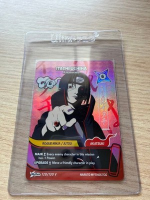 Naruto Mythos TCG - Itachi Uchiha Amaterasu 128/130V - SEALED - Winner Promo