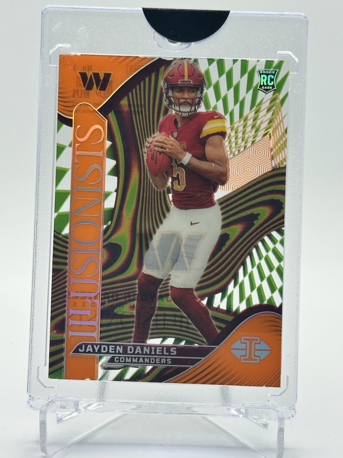 2024 Jayden Daniels ROOKIE Panini Illusions - Illusionists #3 Orange (RC)