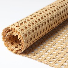 Storystore Rattan Webbing Roll, 16 x 80 Inch Woven Open Rattan Mesh PE Cane W...