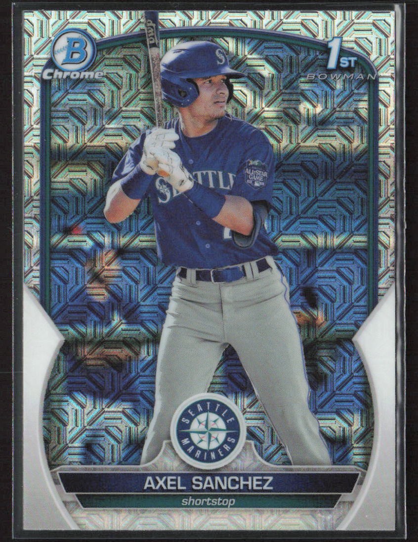 2023 Bowman #BCP-73 Axel Sanchez Chrome Prospects Mojo Refractors