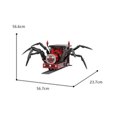 HXtoy Spider Legs Train with Rails from Horror Game 1502 Build Moc