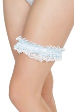 Coquette 104 BLUE Cherished Moments Leg Garter