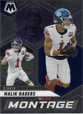 2025 Panini Mosaic - Montage Malik Nabers #18 New York Giants