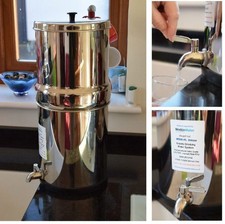 Gravity Water Filter 8L Stainless Steel System With Fluoride Reduction Water Fil